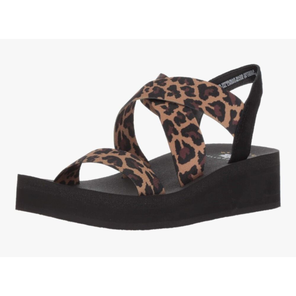 Yellow Box, Bunkie Leopard, Size 9 NWOT**